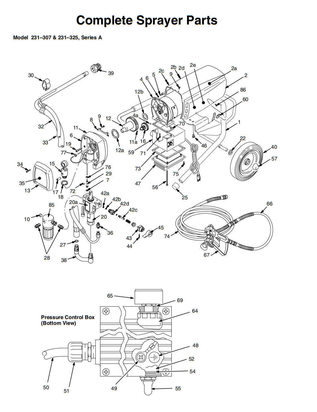 Graco Ultra 600 Complete Electric Airless Sprayer Parts