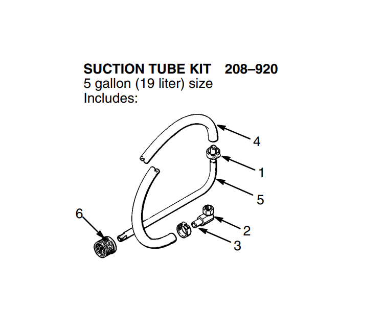 Graco Ultra 750 Suction Tube Kit ( 208920) Airless Paint Sprayer
