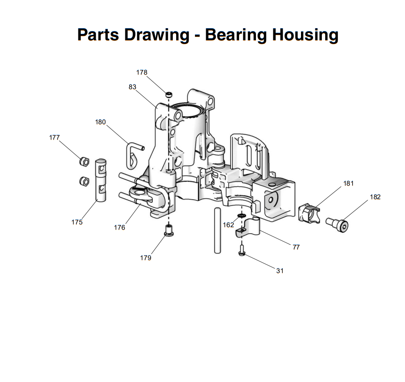 Graco Ultra Max ll 1095 Bearing Housing Sprayer Part Lists
