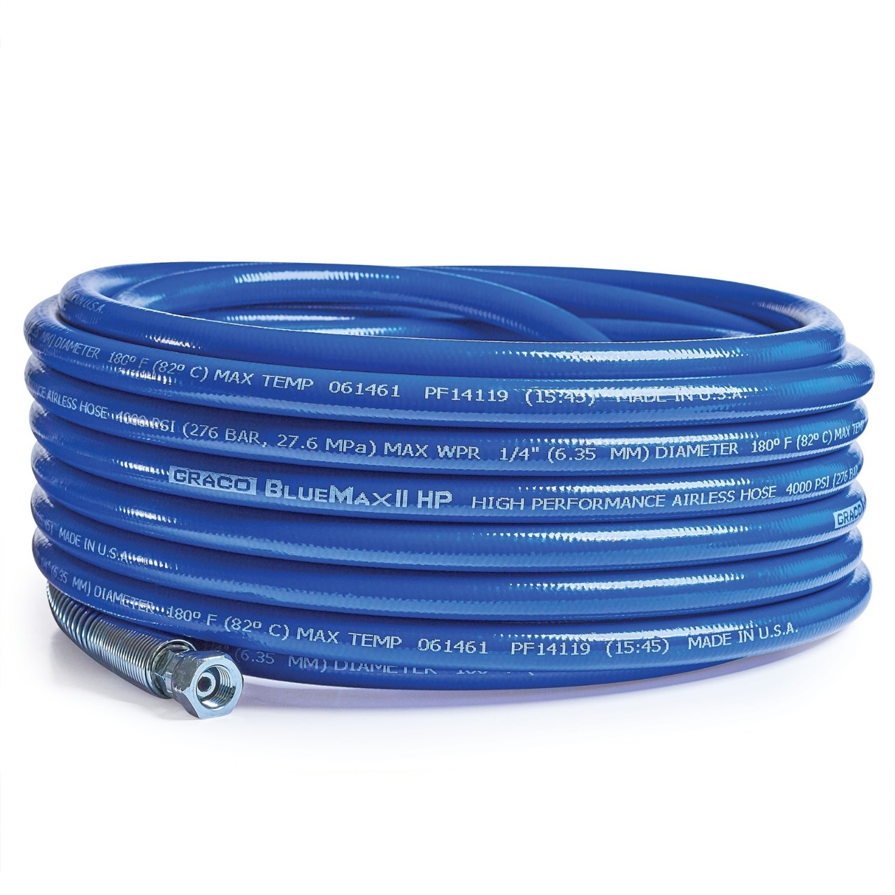 Graco 277250 BlueMax II Airless Hose, 1/4 in x 50 ft, 4000 PSI