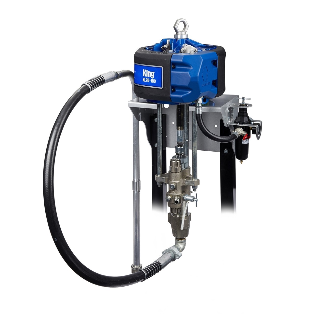 Graco K30FW1 King 30:1 Sprayer, Integrated Filter, Wall Mount, Air Controls, Siphon Kit